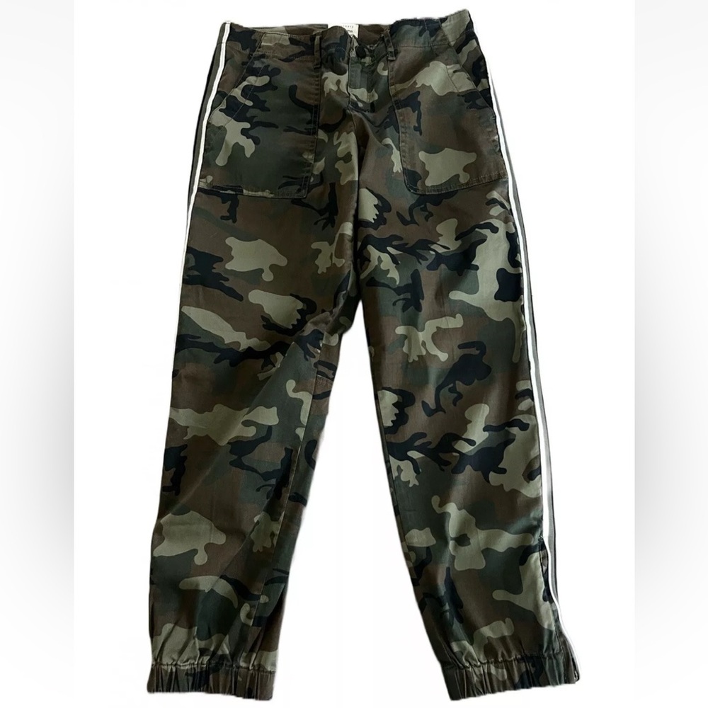 Sanctuary Camo Jogger/Pant with Varsity stripe